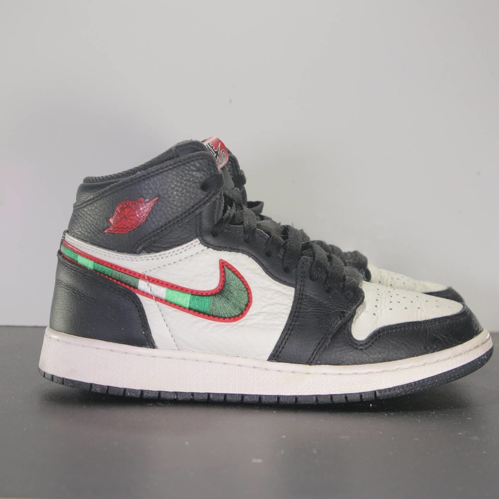 Jordan Black White Red Green Sneakers